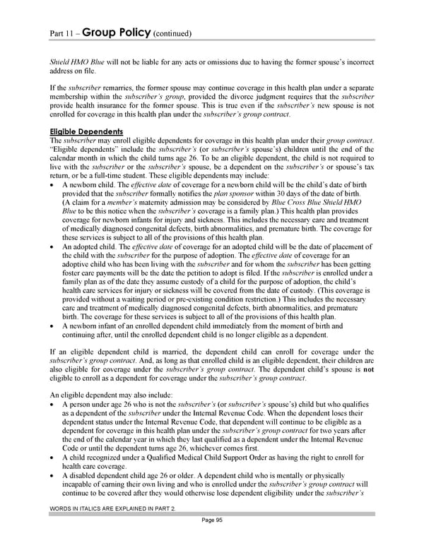 Subscriber Certificate and Rider Documentation - Page 105