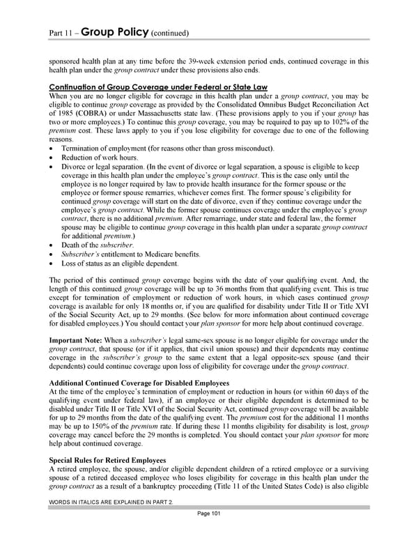 Subscriber Certificate and Rider Documentation - Page 111