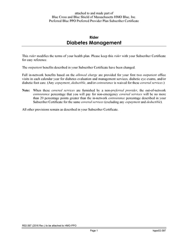 Subscriber Certificate and Rider Documentation - Page 138