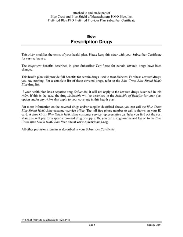 Subscriber Certificate and Rider Documentation - Page 142