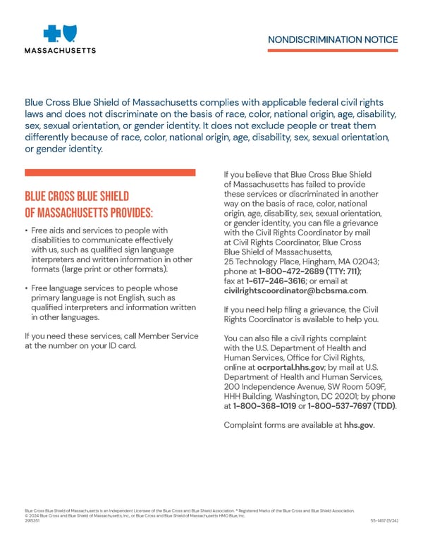 BCBS Access Blue New England Basic Saver II - Summary of Benefits - Page 5