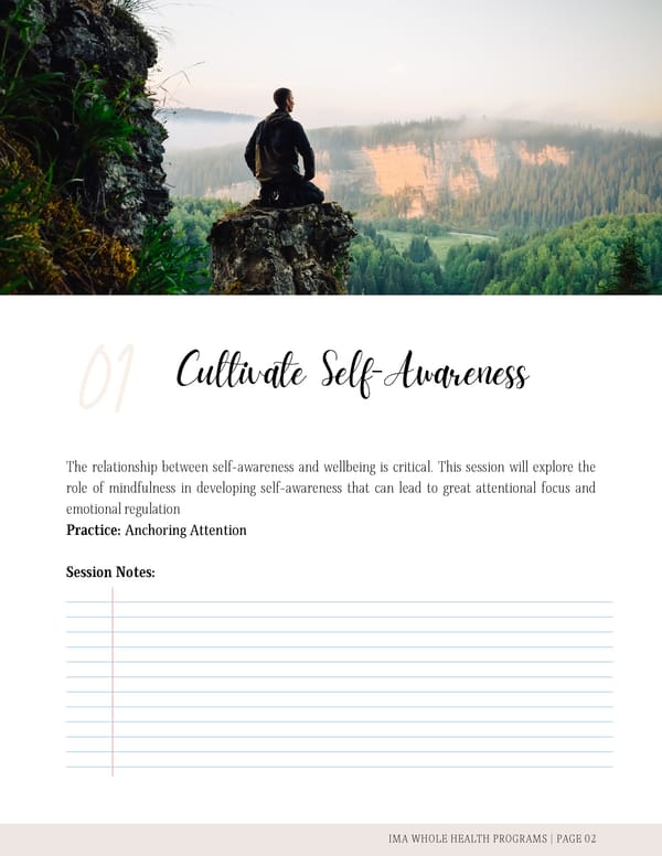 Cultivate Mindfulness Workbook - Page 3