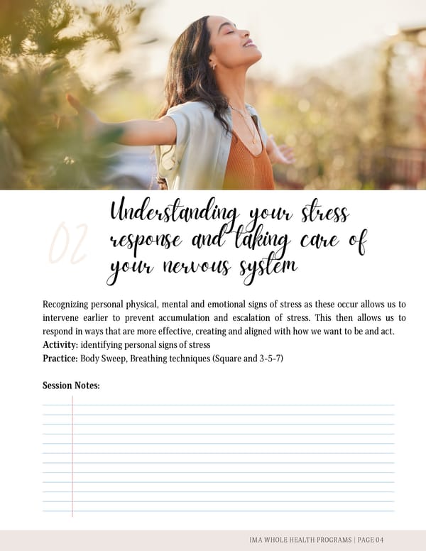 Cultivate Mindfulness Workbook - Page 5