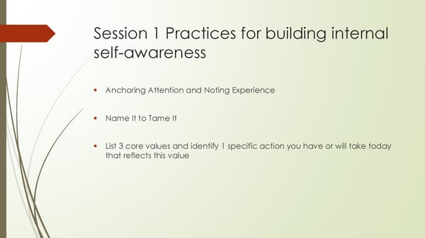 SESSION #1 - A Mindful Way To Reduce Stress And Develop Resilience - Page 12