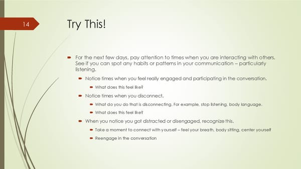 A Mindful Way to Reduce Stress and Develop Resilience - Page 14