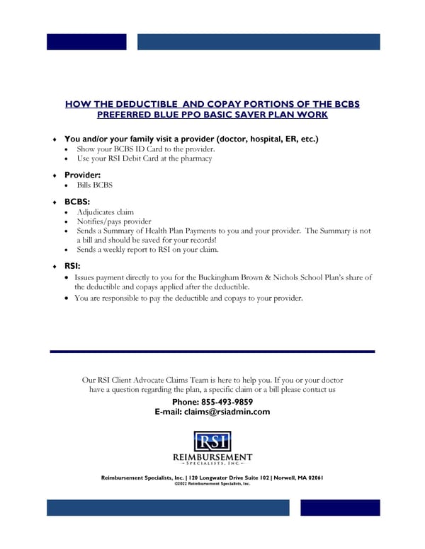 RSI PPO Plan Summary of Benefits - Page 2