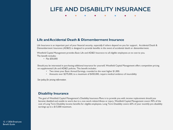 Westfield Capital Management 2026 Benefits Guide - Page 12