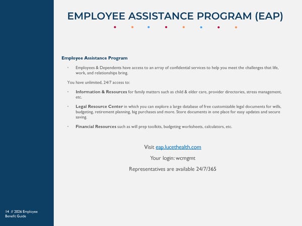 Westfield Capital Management 2026 Benefits Guide - Page 14