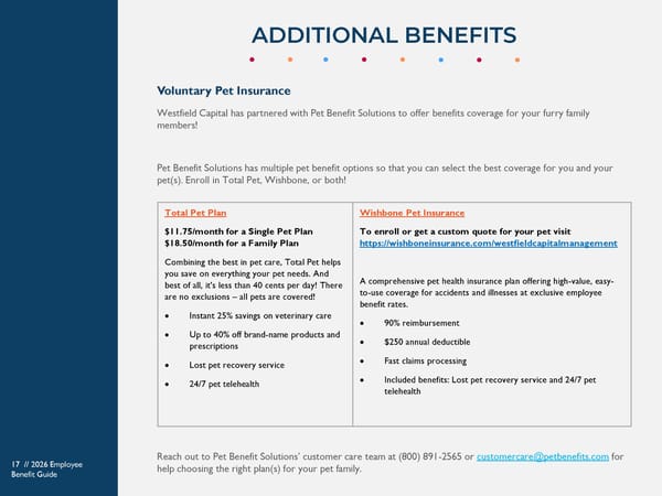 Westfield Capital Management 2026 Benefits Guide - Page 17