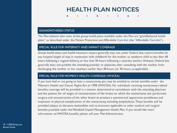 Westfield Capital Management 2026 Benefits Guide - Page 29