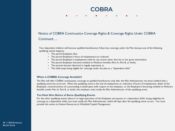 Westfield Capital Management 2026 Benefits Guide - Page 46