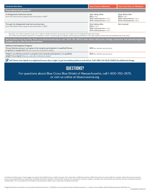 BCBS Preferred Blue PPO Basic Saver - Summary of Benefits and Coverage - Page 4