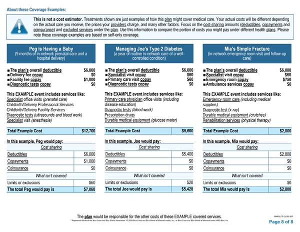 BCBS Preferred PPO Basic Saver - Summary of Benefits and Coverage - Page 8