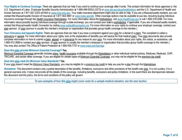 HMO BCBS Access Blue NE Basic Saver II - Summary of Benefits and Coverage - Page 7