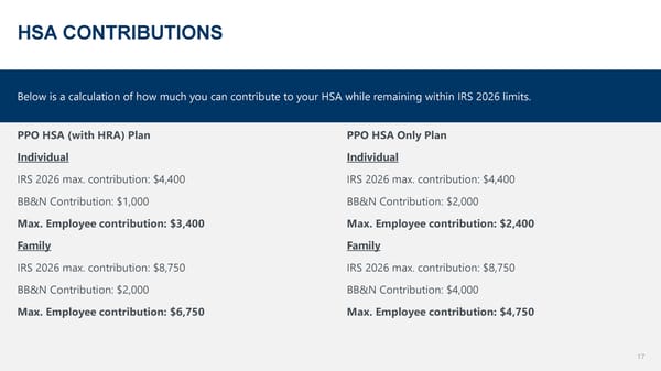 BB&N 2026-2027 Employee Benefits Open Enrollment Presentation - Page 17