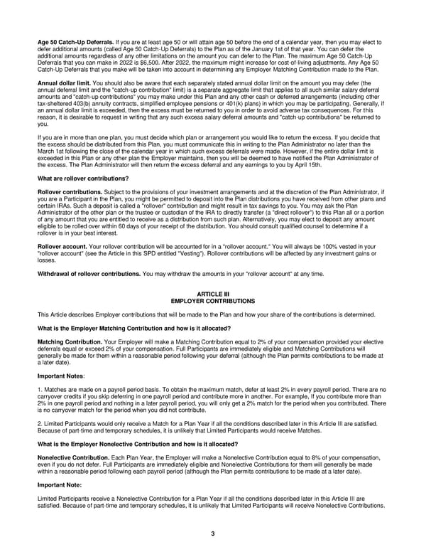 BB&N 403(b) Summary Plan Description 2022 - Page 6