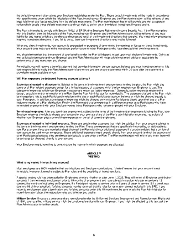 BB&N 403(b) Summary Plan Description 2022 - Page 8
