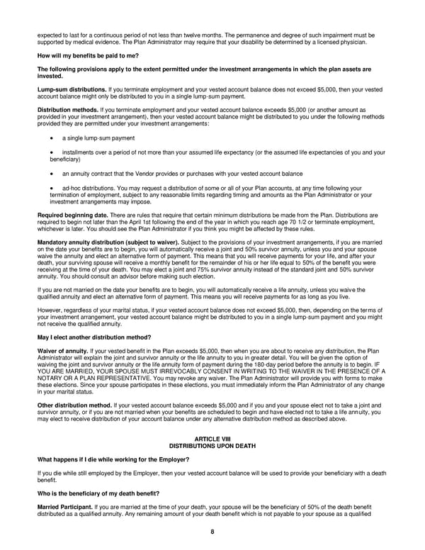 BB&N 403(b) Summary Plan Description 2022 - Page 11
