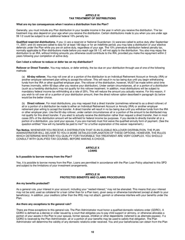 BB&N 403(b) Summary Plan Description 2022 - Page 13
