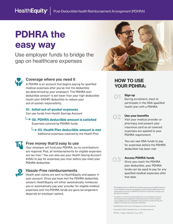 Understanding the Post-Deductible Health Reimbursement Arrangement (PDHRA) - Page 1